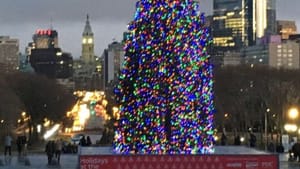 Oh come, all ye not-faithful… Enjoying a post-Catholic Christmas in Philly. (Photo by Michelle Nugent.)