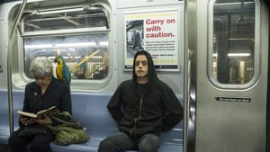 Carry on with caution. (Rami Malek in “Mr. Robot”) (Photo by USA Network/David Giesbrecht/USA Network - © 2015 USA Network Media, LLC)