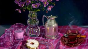 Still life with linzer torte1