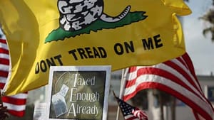 Tea party protest