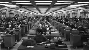 Office typing pool in 'The Apartment' (1960): Gone — and good riddance.