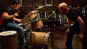 A love story: J.K. Simmons and Miles Teller in "Whiplash." (Both photos by Daniel McFadden - © 2014 - Sony Pictures Classics)