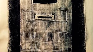 “Door of death row cell” by Arthur Tyler. Monotype. (Courtesy of the artist)